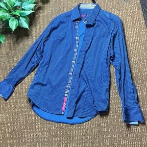 Men's Blue Striped Shirt